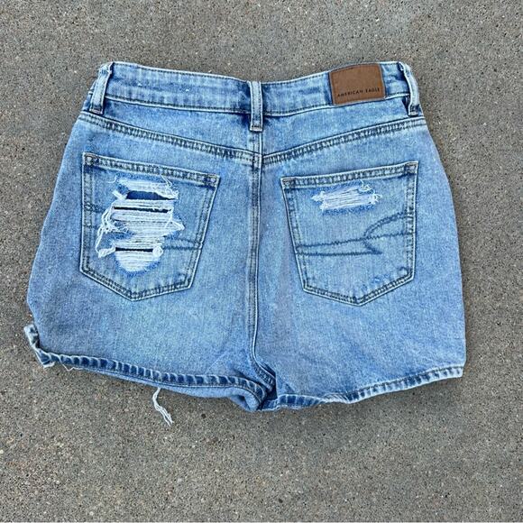 AEO Mom Shorts frayed distressed fronts size 0 - Picture 2 of 5